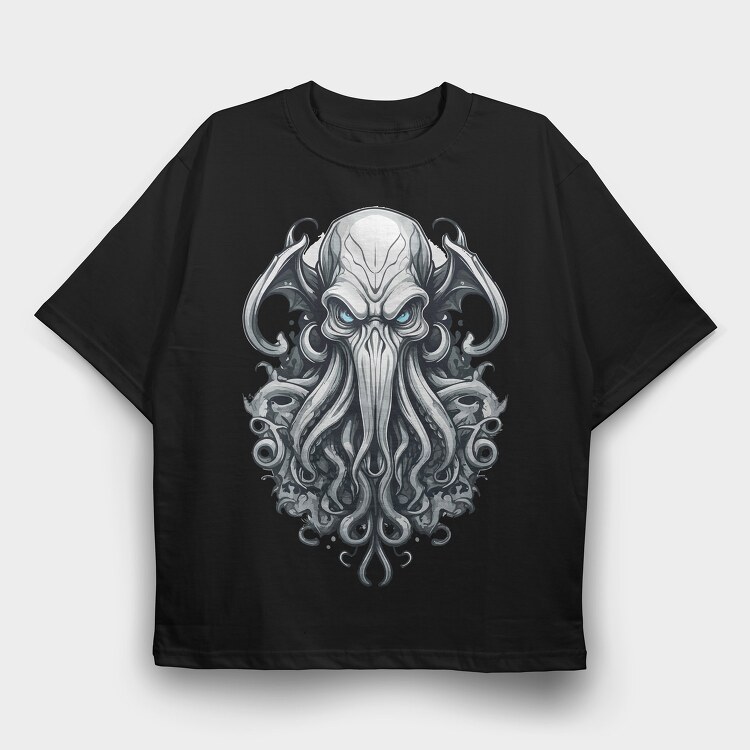Cthulhu, Tricou Oversize Barbati (Unisex)