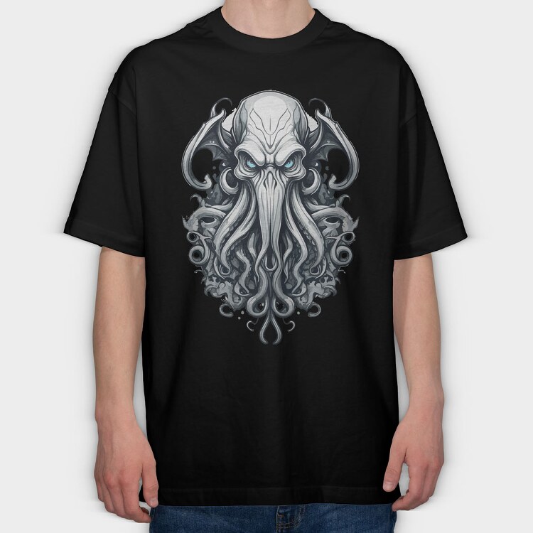 Cthulhu, Tricou Oversize Barbati (Unisex)