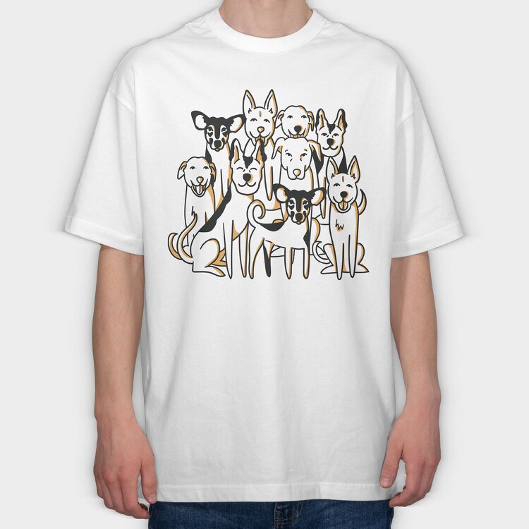 Pariah Dogs, Tricou Oversize Barbati (Unisex)