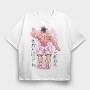Bodybuilder Back Anime, Tricou Oversize Barbati (Unisex)