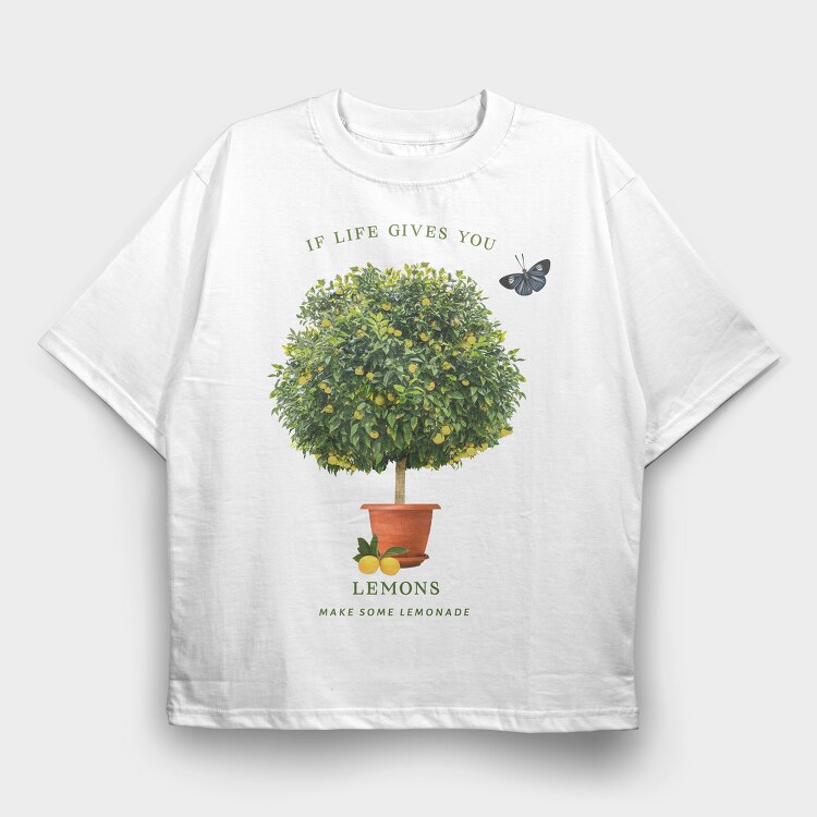 Lemon Tree, Tricou Oversize Barbati (Unisex)