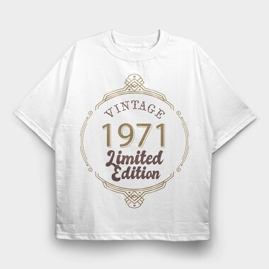 Vintage Limited Edition, Tricou Oversize Barbati (Unisex)