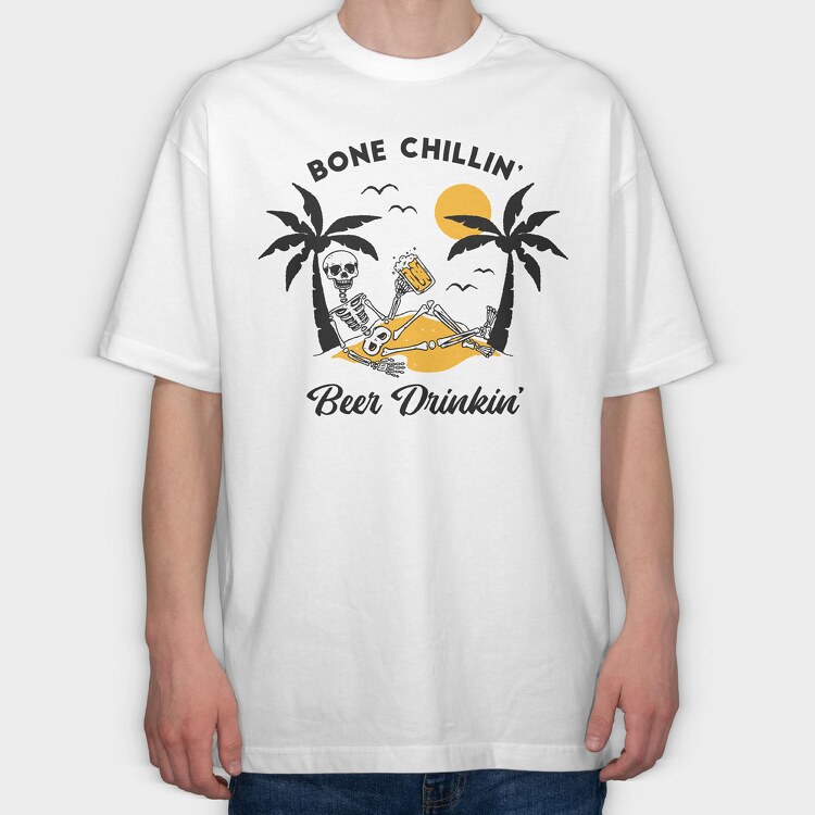 Bone Chillin, Tricou Oversize Barbati (Unisex)