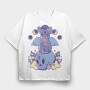Pastel Goth Dog, Tricou Oversize Barbati (Unisex)