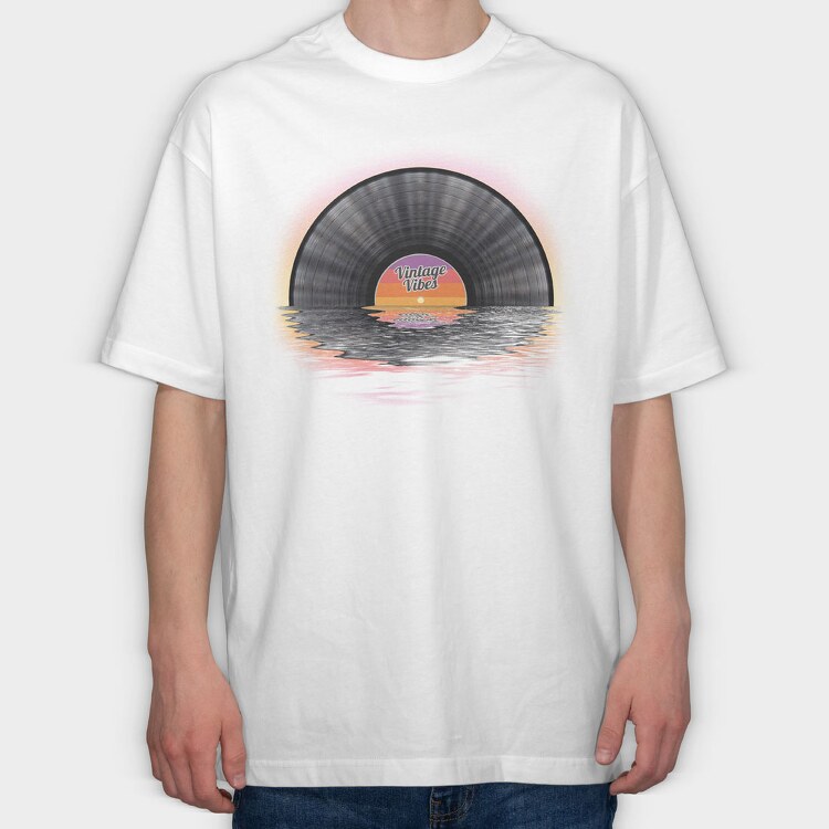 Vintage Vibes, Tricou Oversize Barbati (Unisex)