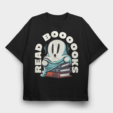 Books Ghost, Tricou Oversize Barbati (Unisex)