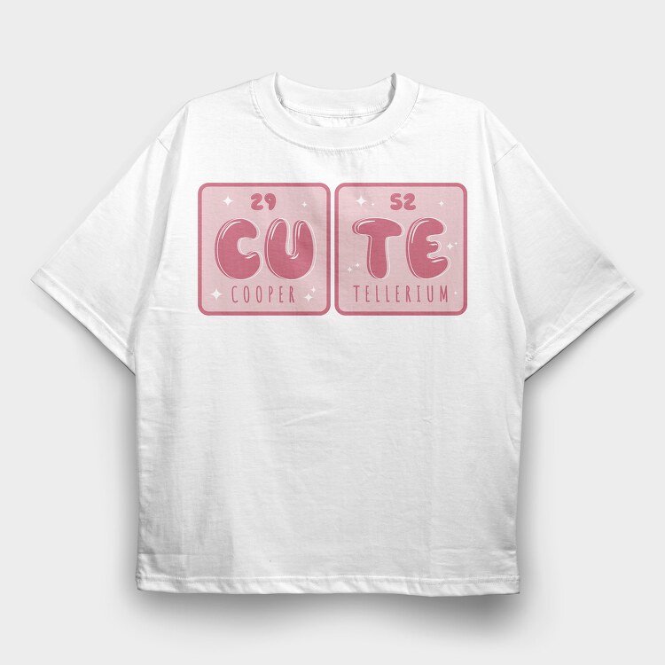 Cute Elements, Tricou Oversize Barbati (Unisex)