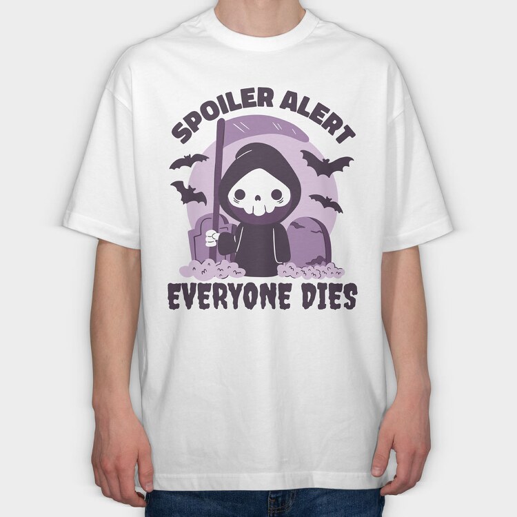 Cute Reaper Spoiler, Tricou Oversize Barbati (Unisex)