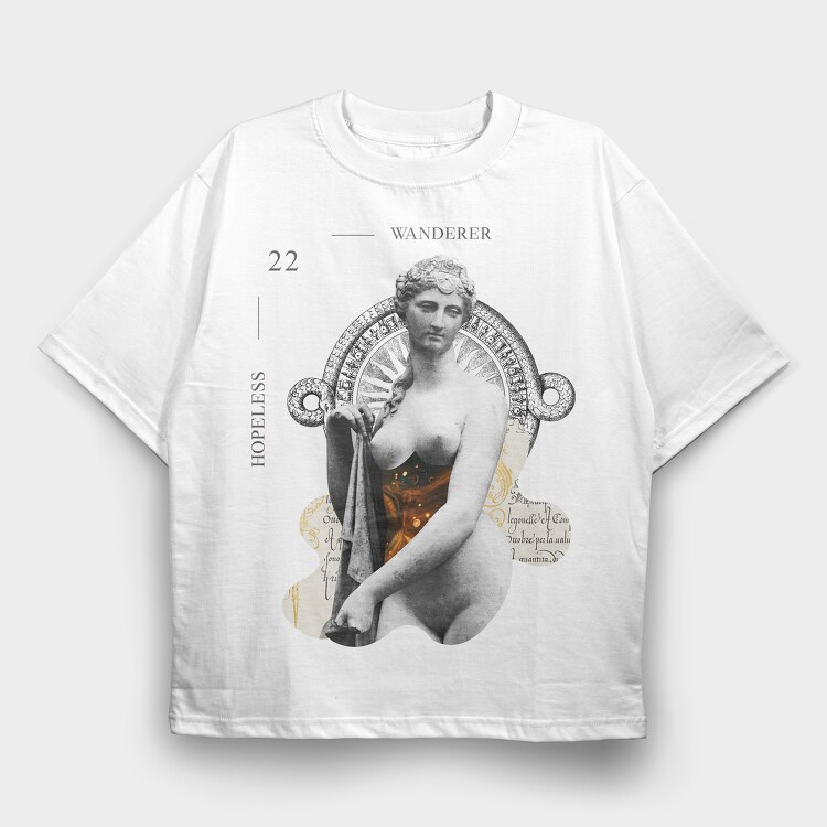 Wanderer, Tricou Oversize Barbati (Unisex)