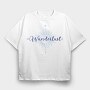 Wanderlust Blue Compass, Tricou Oversize Barbati (Unisex)