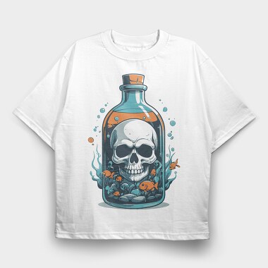 Skull Poison, Tricou Oversize Barbati (Unisex)