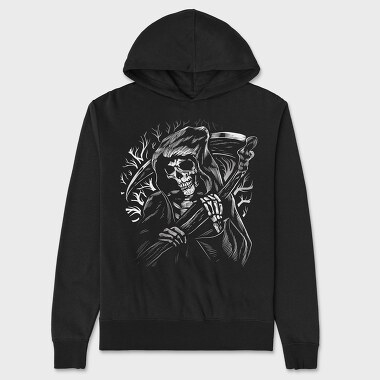 Grim Reaper Scythe, Hanorac Oversize Barbati (Unisex)