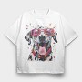 Dalmatian Dog, Tricou Oversize Barbati (Unisex)