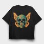 Butterfly Skull, Tricou Oversize Barbati (Unisex)