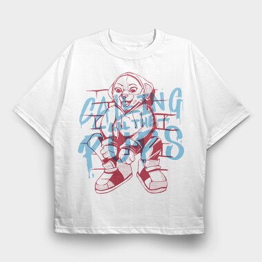 Calling All the Pups, Tricou Oversize Barbati (Unisex)