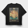 Green Witch Tarot Card, Tricou Oversize Barbati (Unisex)
