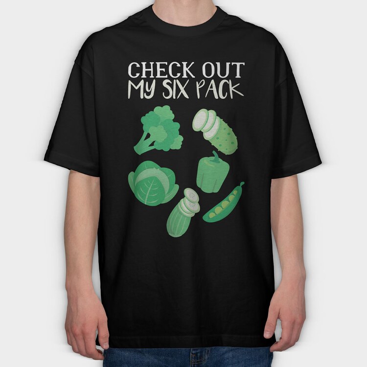 Greens Six Pack, Tricou Oversize Barbati (Unisex)