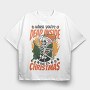 When Youre Dead Inside but It Is Christmas, Tricou Oversize Barbati (Unisex)