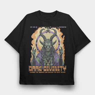 Dark Divinity, Tricou Oversize Barbati (Unisex)