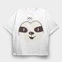 Sloth Face, Tricou Oversize Barbati (Unisex)