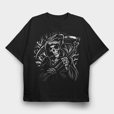 Grim Reaper Scythe, Tricou Oversize Barbati (Unisex)