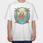 Sloth in a Hammock, Tricou Oversize Barbati (Unisex)