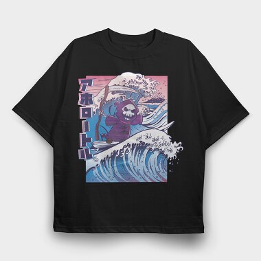 Grim Reaper Surf, Tricou Oversize Barbati (Unisex)