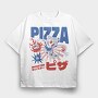 Pizza Monster, Tricou Oversize Barbati (Unisex)