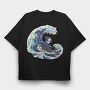 Grim Reaper Surfing, Tricou Oversize Barbati (Unisex)