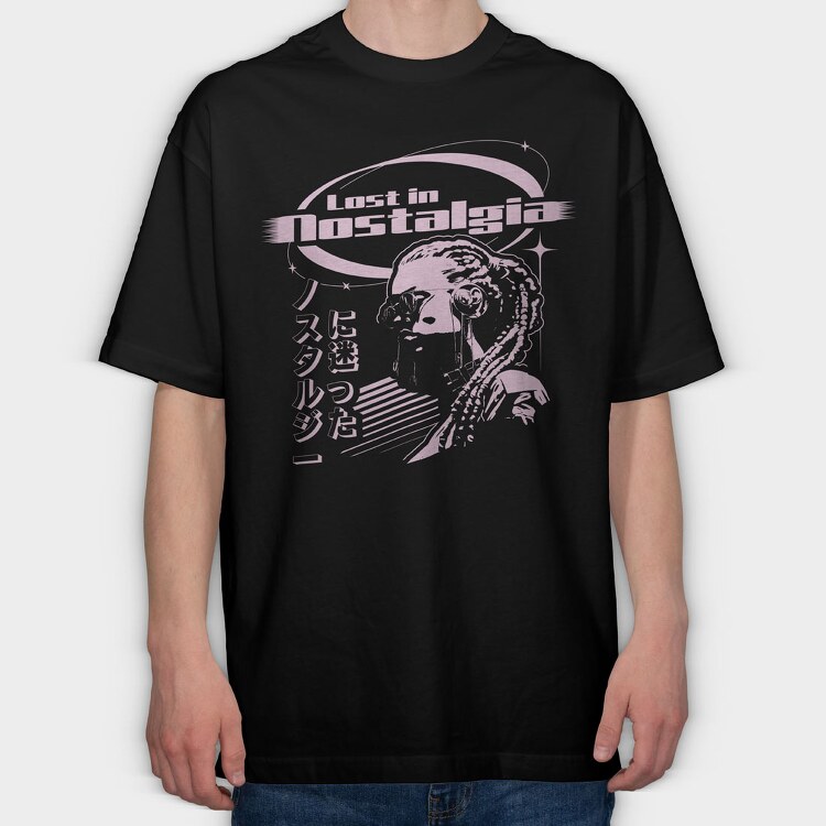 Lost in Nostalgia, Tricou Oversize Barbati (Unisex)