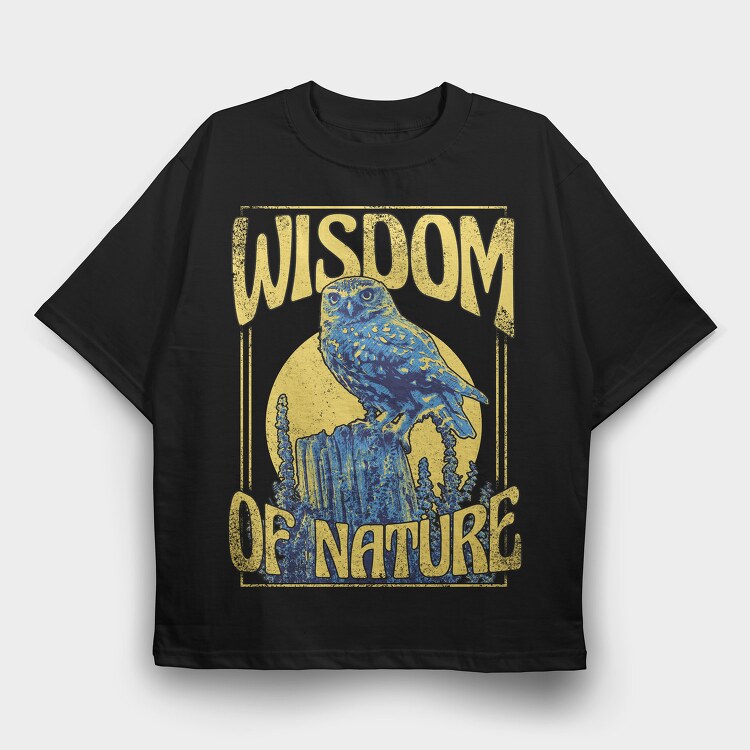 Wisdom of Nature, Tricou Oversize Barbati (Unisex)