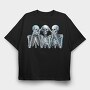 Wiseskeletons, Tricou Oversize Barbati (Unisex)