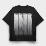 Grunge Forest, Tricou Oversize Barbati (Unisex)