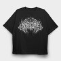 Deathcore Lettering, Tricou Oversize Barbati (Unisex)