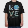 Love My Planet, Tricou Oversize Barbati (Unisex)