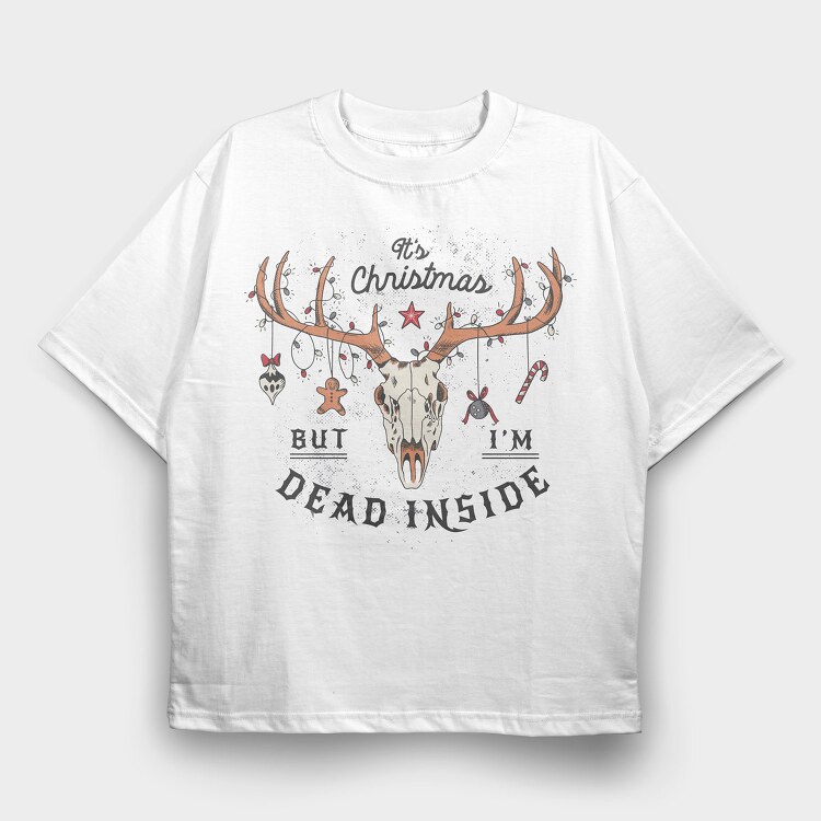 Deer Skull, Tricou Oversize Barbati (Unisex)