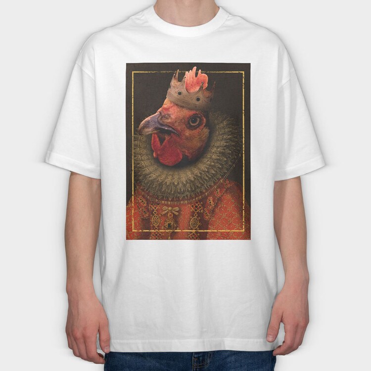 Poster Chick Queen, Tricou Oversize Barbati (Unisex)