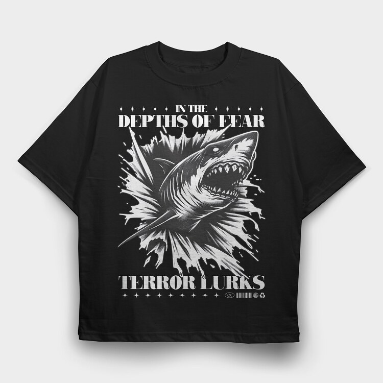 Depths of Fear, Tricou Oversize Barbati (Unisex)