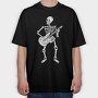 Guitar Skull, Tricou Oversize Barbati (Unisex)
