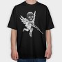 Gun Angel, Tricou Oversize Barbati (Unisex)