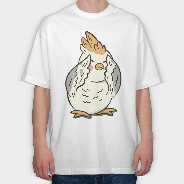 Cartoon Peekaboo, Tricou Oversize Barbati (Unisex)