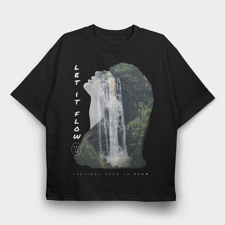 Cascade Woman, Tricou Oversize Barbati (Unisex)