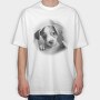 Puppy Coming Out, Tricou Oversize Barbati (Unisex)