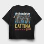 Cat Band, Tricou Oversize Barbati (Unisex)