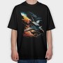 Space Shuttle Colorful, Tricou Oversize Barbati (Unisex)