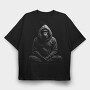 Meditating Gorilla, Tricou Oversize Barbati (Unisex)