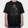 Meditating Gorilla, Tricou Oversize Barbati (Unisex)