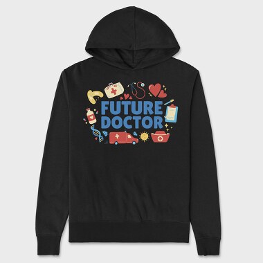 Future Doctor Quote, Hanorac Oversize Barbati (Unisex)