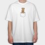 Dog Pocket, Tricou Oversize Barbati (Unisex)