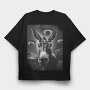 Donkey Ufo Monochrome, Tricou Oversize Barbati (Unisex)